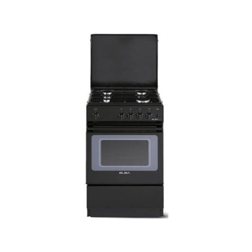 ELBA 50cm 4 Gas Burner Cooker with Gas Oven Black N55K204E
