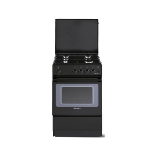 ELBA N55K342E 50cm 3 Gas Burner + 1 Electricplate Cooker with Electric Oven Black