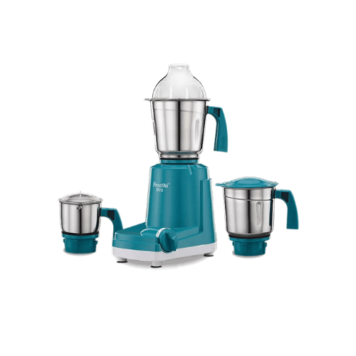 Preethi Trio Mixer Grinder 500 Watts with 3 Jars, (Green)