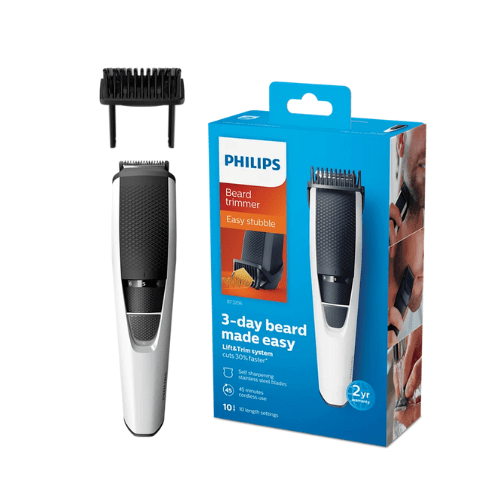 PHILIPS BT3206 Beardtrimmer series 3000 Beard & stubble trimmer w/stainless steel blades