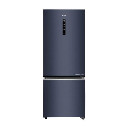 Haier 355L Double Door Inverter Bottom Freezer Refrigerator Black Glass HRB-4053PKG
