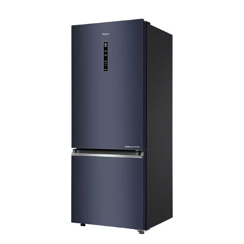 Haier 445L Double Door Inverter Bottom Freezer Refrigerator Black Glass HRB-4952CKG