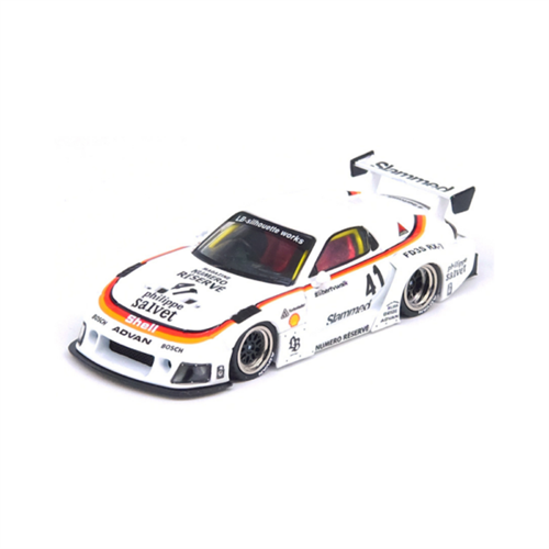 INNO64 Mazda RX-7 FD3S LB-Super Silhouette White Advan IN64-LBWK-RX7-02