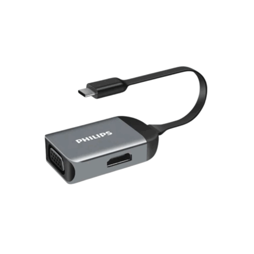 Philips SWR1607A USB-C to HDMI + VGA Adapter