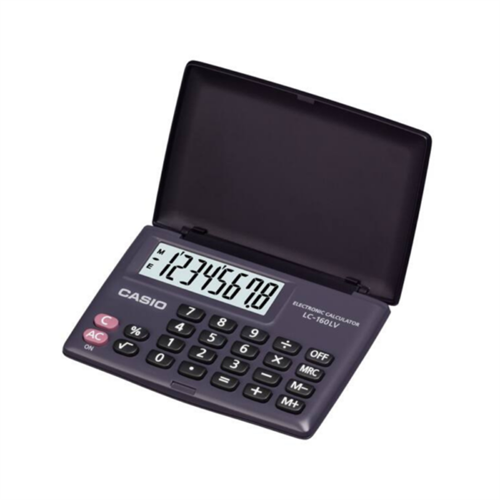 Casio 8-Digit Dual Leaf Type LC-160LV-BK