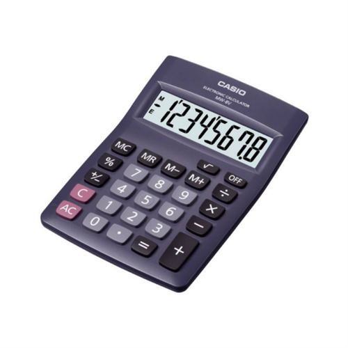 Casio 8-Digit Mini Desk Type MW-8V-BK