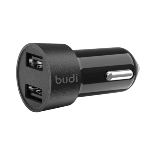 Budi 17W Dual Port USB Car Charger CC622BS