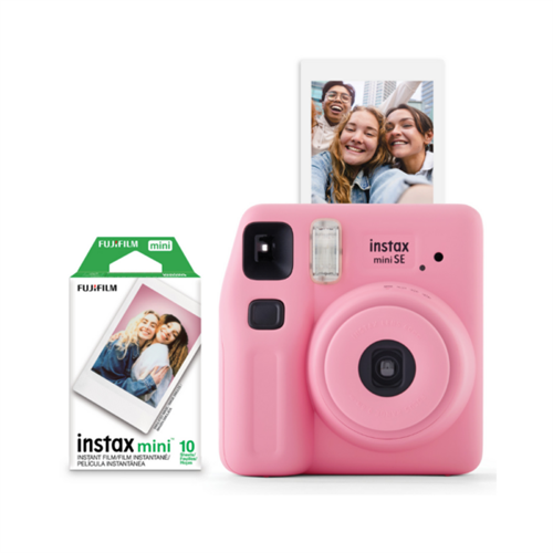Fujifilm Instax Mini SE Fun Pack Instant Camera Pink with 10 pack