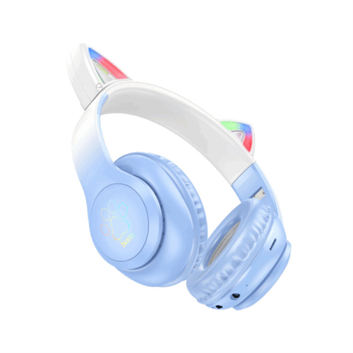 HOCO W42 Cats Ears Wireless Headphones (Crystal Blue)