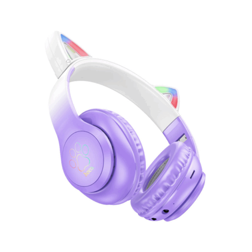 HOCO W42 Cats Ears Wireless Headphones (Purple Grape)