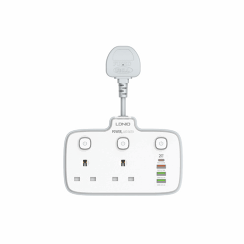 LDNIO 2 AC Outlets Portable Electrical Extension Socket SK2492