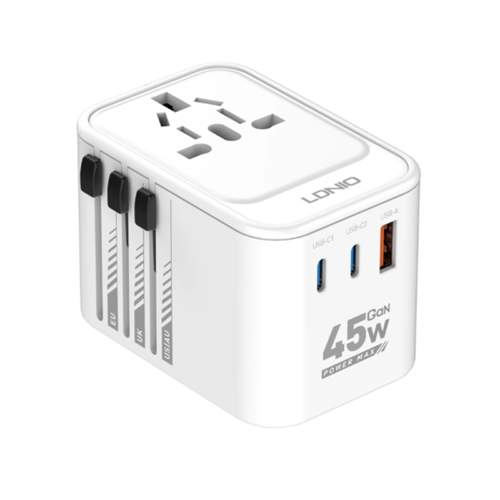 LDNIO 3 USB Ports 45W GaN Travel Adapter Z8