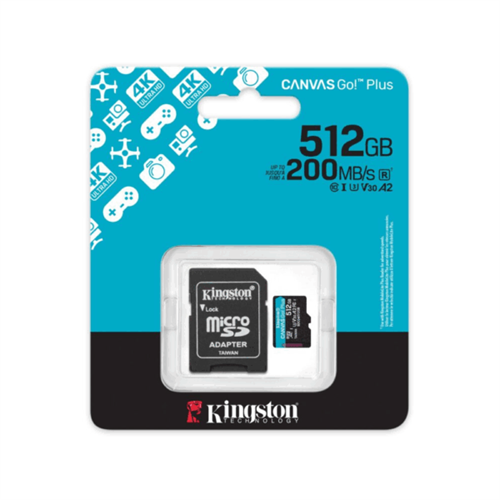 Kingston 512GB microSDXC Canvas Select Plus 200MB/s