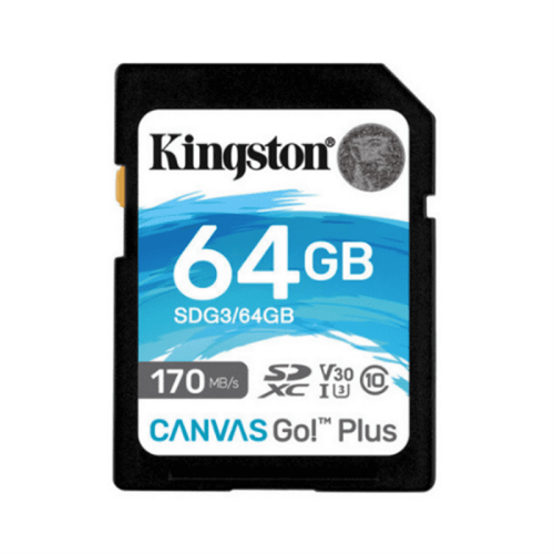 Kingston 64GB Canvas Go! Plus SD Card
