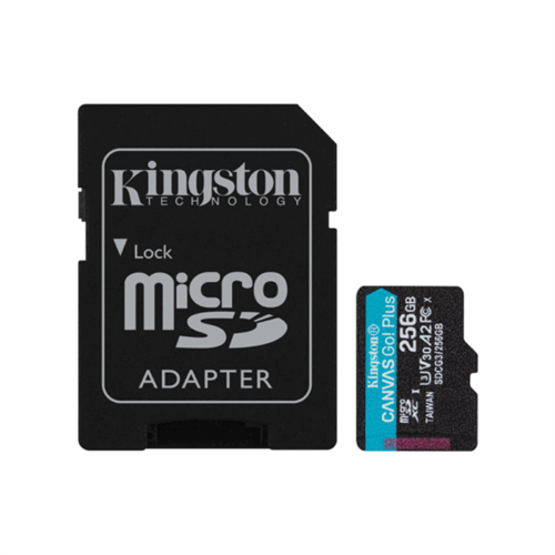 Kingston CANVAS Go Plus 256GB MicroSD Card 200MB/s