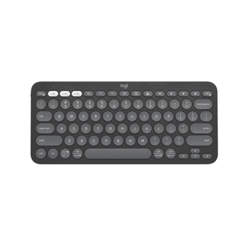 Logitech Pebble Keys 2 Multi-Device Bluetooth Keyboard K380S (Black)