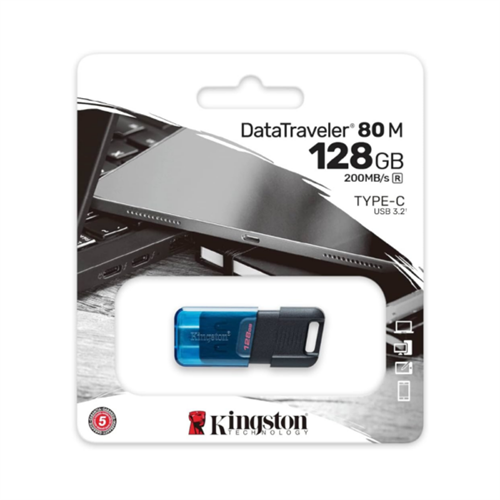 Kingston DataTraveler 80M 128GB 200MB/s USB-C USB 3.2