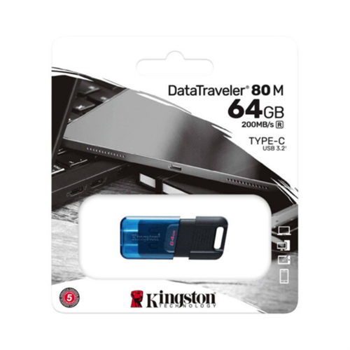Kingston DataTraveler 80M 64GB 200MB/s USB-C USB 3.2