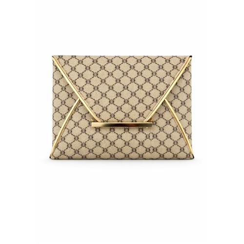 VINTAGE FLORAL PRINT OVERSIZED CLUTCH BAG