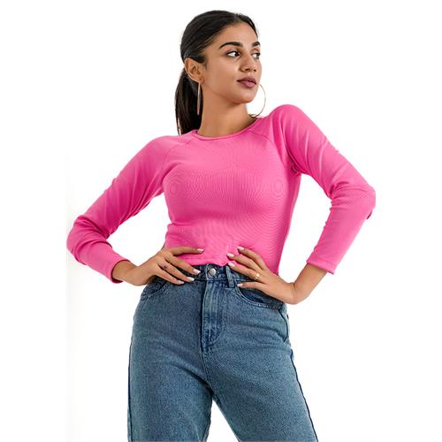 EDITH PINK LONG SLEEVE T SHIRT