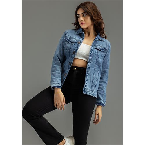 LONG SLEEVE ACID WASH JACKET