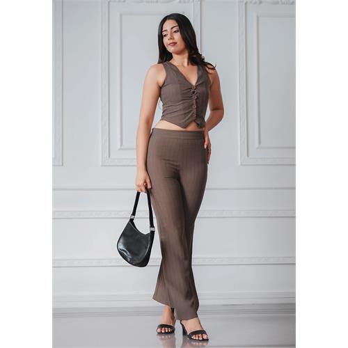 AVA BROWN OFFICE PANT