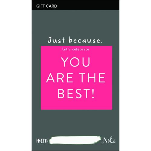 "YOU ARE THE BEST" GIFT CARD