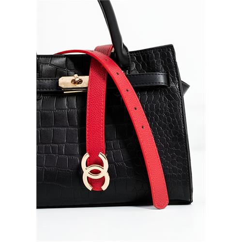 ELLIE DOUBLE RING RED BELT