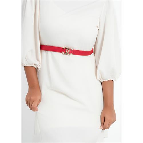 TINLEY DOUBLE RING RED BELT