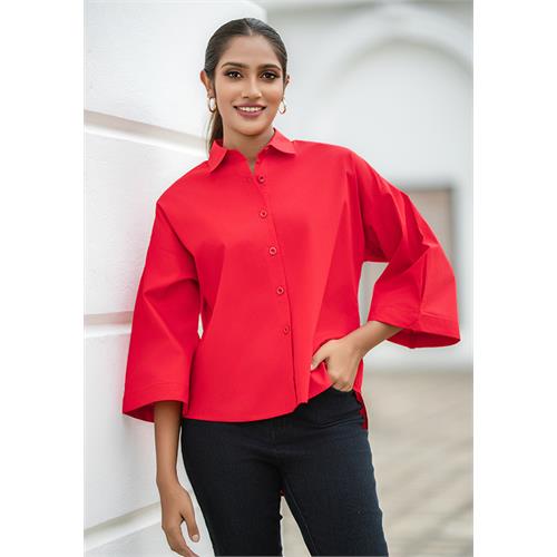 AVANTI COMFY RED BLOUSE