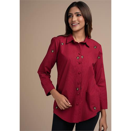 BEE EMBROIDARY SHIRT BLOUSE