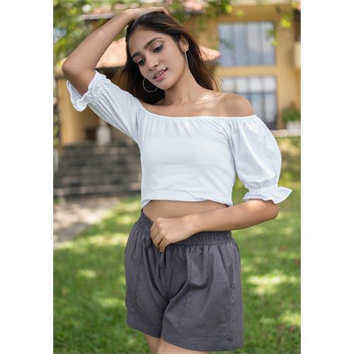 BENNETT GRAY HIGH WAIST SHORT