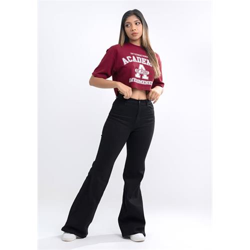 BOOT CUT BLACK CASUAL DENIM PANT