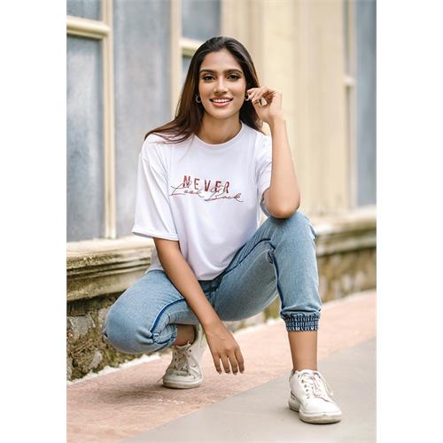 BRIA WHITE OVERSIZED T SHIRT