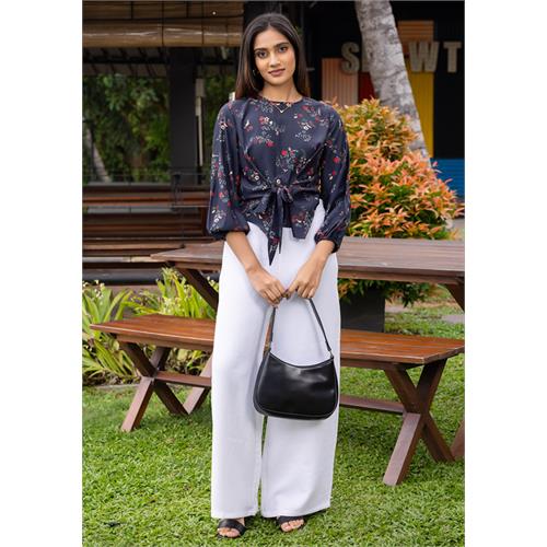 CAMILA BLUE LONG SLEEVE BLOUSE