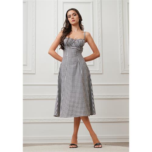 CARMEN BLACK MIX SUN DRESS