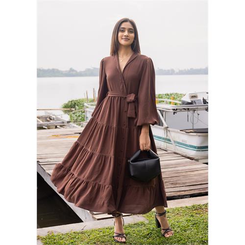 CEFALO BROWN CHIC DRESS