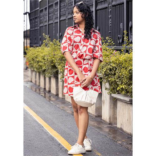 CLARA CHERRY PRINTED SKIRT