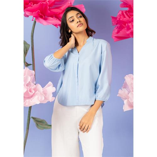 DIARA BAGGY LIGHT BLUE BLOUSE