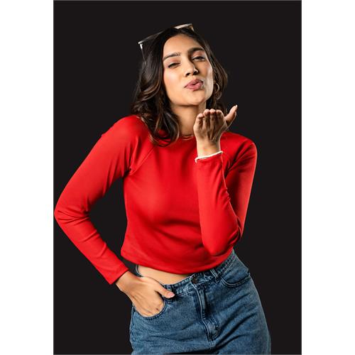 EDITH RED LONG SLEEVE TSHIRT