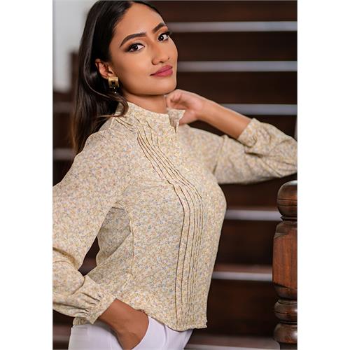 FLORIA PINTUCK BLOUSE