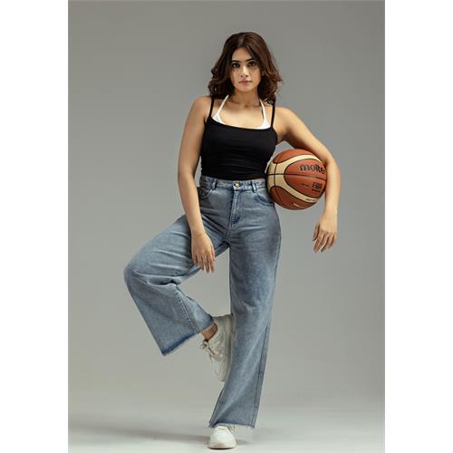 HENASSY WIDE LEG JEAN