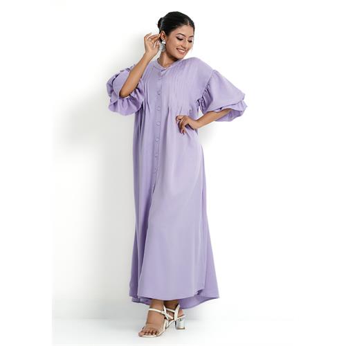 JULIET PURPLE PUFF SLEEVE DRESS