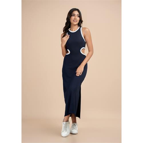 KATIN SIDE CUTOUT DRESS