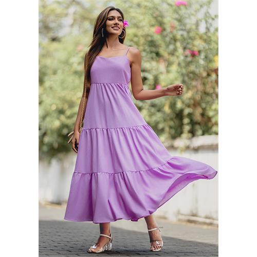 KIARA STRAPY PURPLE DRESS