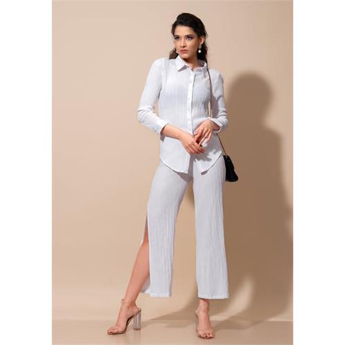 LISA WHITE LONG SLEEVE BLOUSE