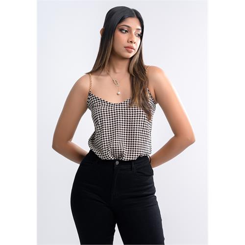 LORA V NECK CROP BLOUSE