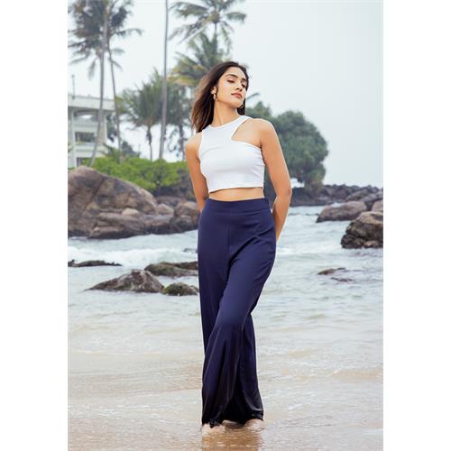 MIRA BLUE WIDE LEG PANT