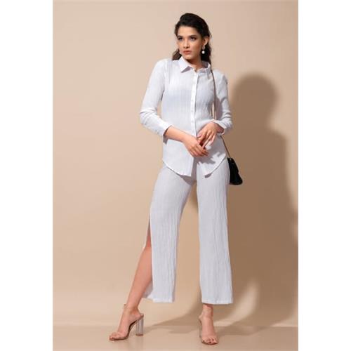 MIRA WHITE BAGGY PANT