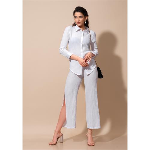 MIRA WHITE BAGGY PANT